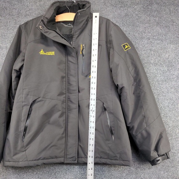 Moerdeng Men's Windbreaker Jacket Black Large Long Sleeve Waterproof Breathable - Picture 12 of 14